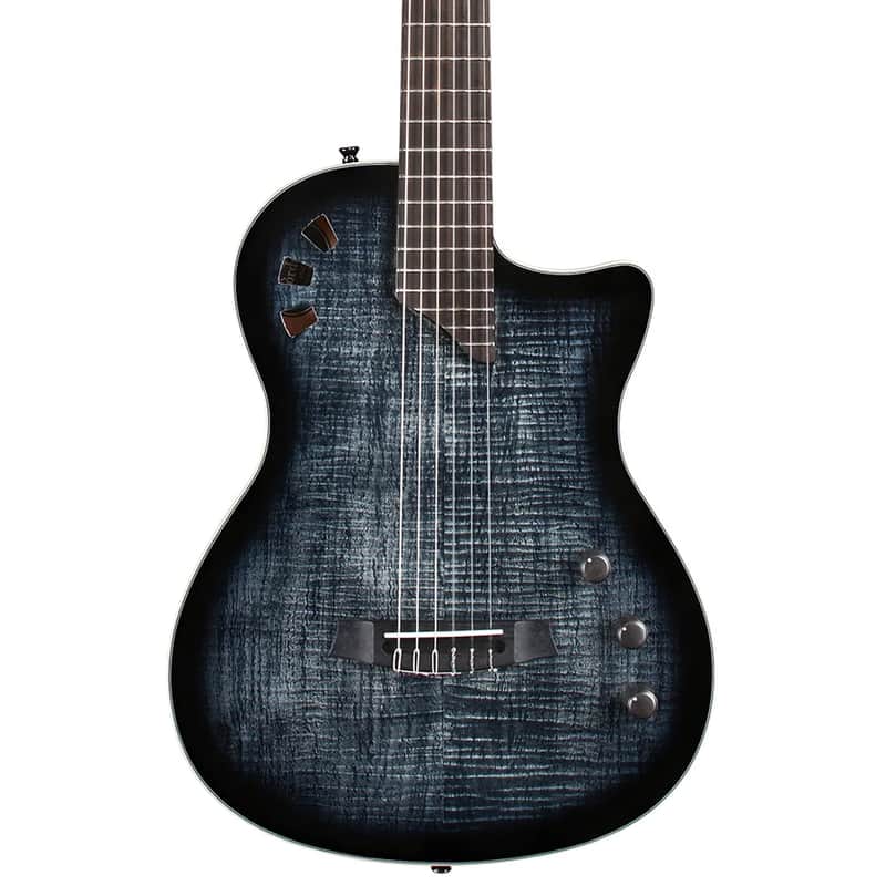 Cordoba Stage Thinbody Nylon Acoustic-Electric Guitar - Black Burst image 1