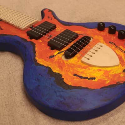 Lignum Single Cut Guitar 2024 Hand Painted Clear Satin image 1