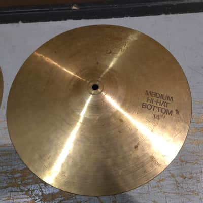 Paiste 14" 404 "Brown Label" Medium Hi-Hat Cymbals (Pair) 1980 - 1985 - Traditional image 3