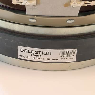 Celestion T3904 Vintage 30 12" 60W 16 Ohm Speaker 2010s - Black imagen 2