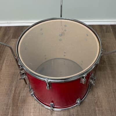 Pearl Export EX 18"x16" Floor Tom Drum with Legs - Late 1980's - Coral Red image 12
