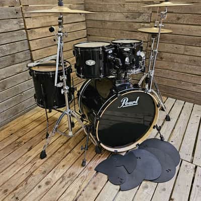 Drum Kit Pearl Vision Birch Complete Black USED! RKVB100626 image 3