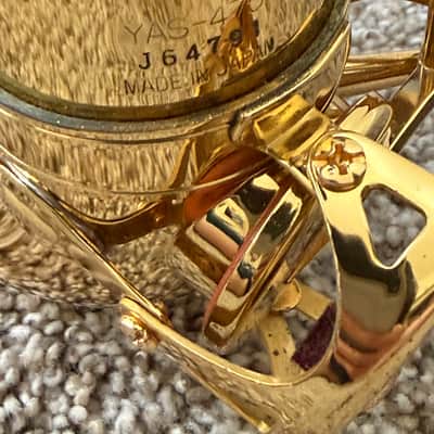 Yamaha YAS-475 Alto Saxophone w/ Selmer S90 mouthpiece & a hard case & accessories image 4