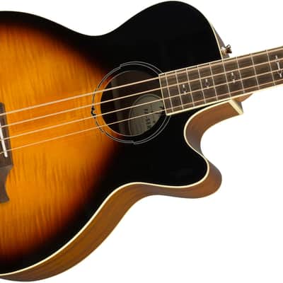 Fender FA-450CE 4-String Maple / Mahogany Acoustic Bass with Laurel Fretboard 2019 - 3-Tone Sunburst image 5