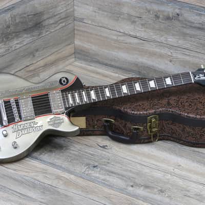 One Of A Kind! Gibson Les Paul Custom Harley Davidson in Silver image 1