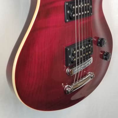 Washburn Vintage 1998 Maverick Series BT-8, Flame Maple Arch Top, Dual HB, Rosewood FB, Trans Red, w/HSC image 9