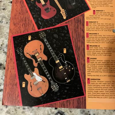 Epiphone Brochure Catalog  1982 Sheraton Casino image 3