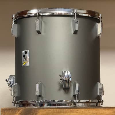 1980's Sonor Performer 16" Hi-tech Grey 16x16 Floor Tom image 3