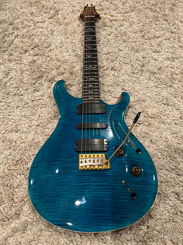 PRS 513 - Solid Brazilian Rosewood Neck - 2006 Blue Matteo image 1