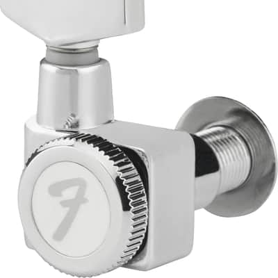 Fender Locking Machine Heads / Tuners For Stratocaster / Telecaster Guitars Chrome image 2