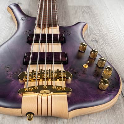 Mayones Comodous MDi 5 Mohini Dey Signature 5-String Bass, Raw Trans Purple image 6