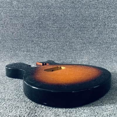 Sunburst Single Cut Guitar Body with Dual Humbucker Routing image 3