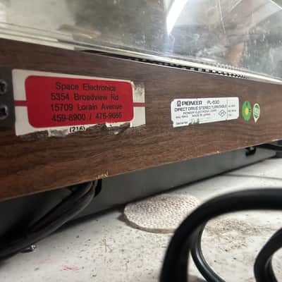 Pioneer PL-530 Direct Drive Full Automatic Stereo Turntable 1976 - 1978 - Wood with Silver Panel image 10