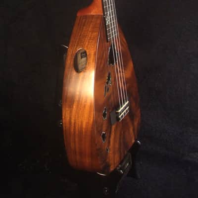 Handmade Tenor Ukulele, Solid Acacia, Indian Rosewood, The Islands Soundhole, Turtle Inlay, Soft-bag, Bruce Wei UF17-2106 image 4