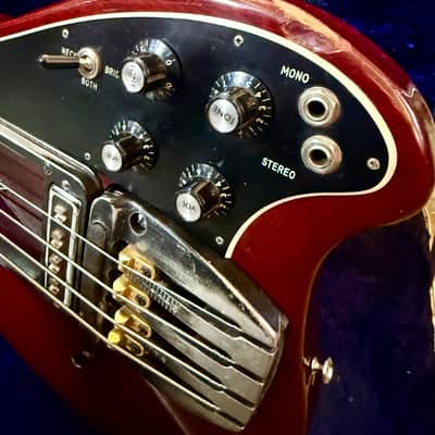 Ovation Magnum I Bass c 1978 - 1980 Cherry original vintage USA image 14