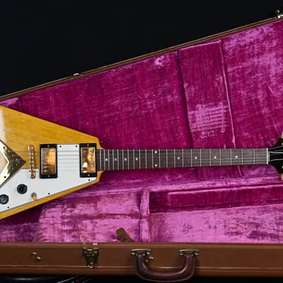 Gibson Custom Shop '59 Reissue Korina Flying V from 2003 in Natural with orinigal hardcase image 10