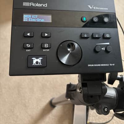 Roland TD-07DMK V-Drum Kit with Mesh Pads 2021 - Black image 3