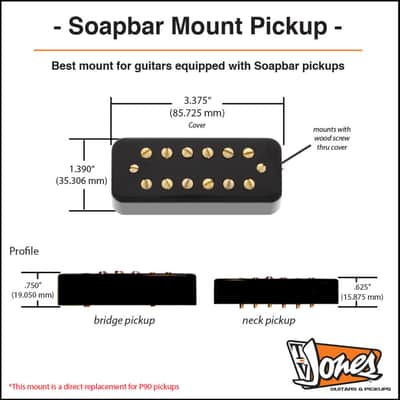 TV Jones Super'Tron Neck - Soapbar Mount - Chrome & Black Cover image 2