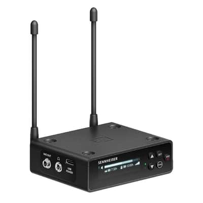 Sennheiser EW-DP ENG Set (Q1-6) Camera-Mount Digital Wireless Microphone System Bundle w/Pig Hog PHM10 8mm Mic Cable, 4-pack Blucoil AA Batteries and Liquid Audio Polishing Cloth image 3