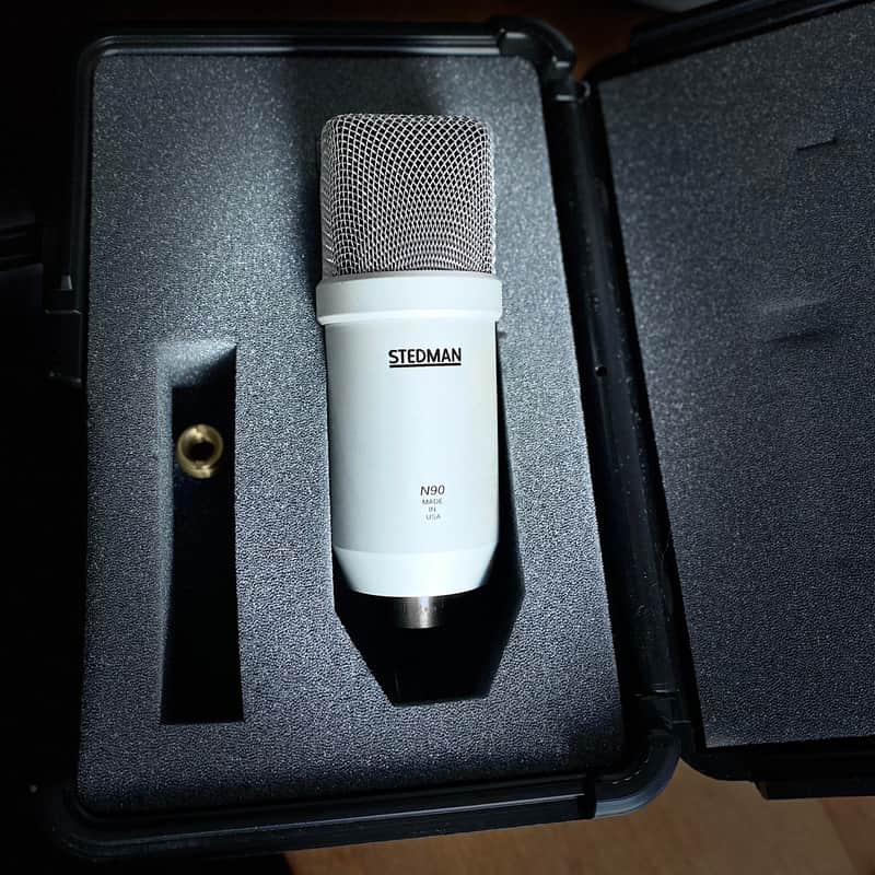 Stedman N90 Vintage Large Diaphragm Dynamic Recording Microphone w/Hard Case image 1