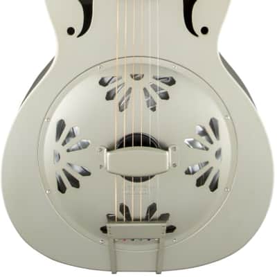 Gretsch G9201 Honey Dipper Round-Neck, Brass Body Biscuit Cone Resonator Guitar, Shed Roof Finish image 2