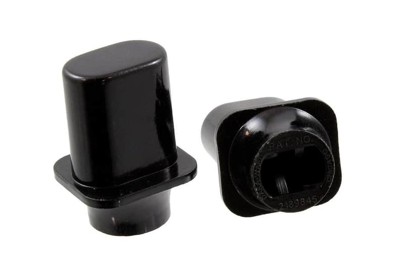 Telecaster/Tele Guitar Black Top Hat Switch Tip Knobs - Set of 2 image 1