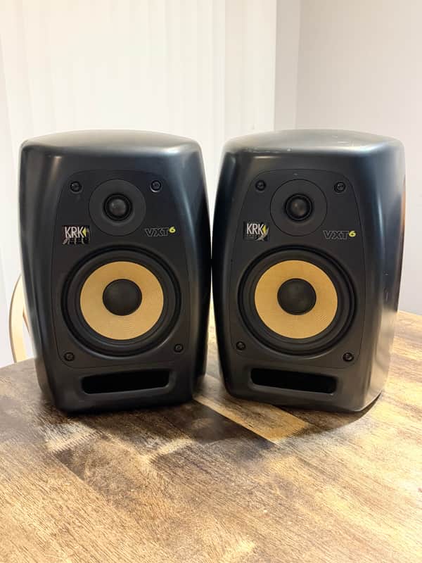 KRK VXT6 2-Way 6.5" Active Studio Monitors (Pair) 2008 - 2017 - Black image 1