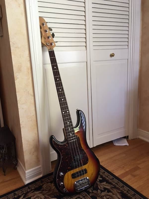 G&L Lefty SB-2 Bass 1995 3 Tone Sunburst image 1