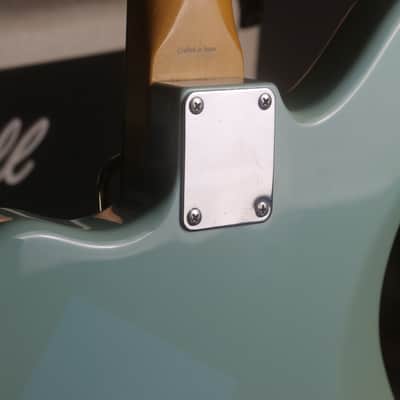 1999-2002 Fender Japan Offset Hybrid w/ JG66 Jaguar Neck / HH / Tune-O-Matic - Sonic Blue image 7