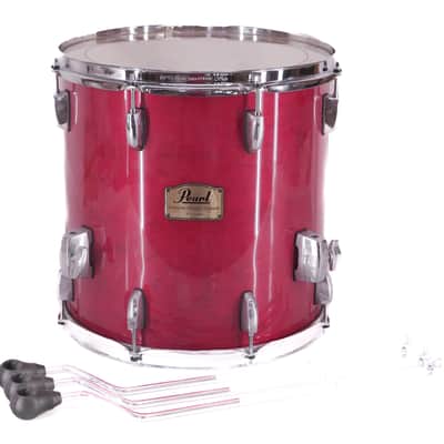 Pearl Professional Maple 14" x 14" Floor Tom Drum – Sequoia Red – Excellent image 1