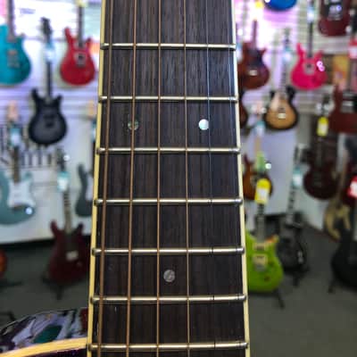 ESP LTD TL-6 Acoustic / Electric Guitar - Purple Sparkle Burst image 20