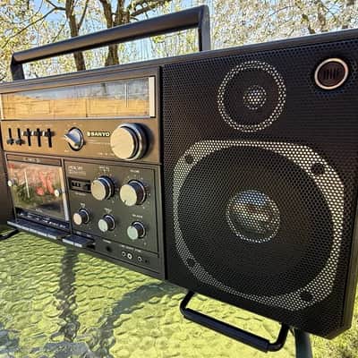 Sanyo M 9998LU Rare Vintage Cassette Boombox Getto blaster Serviced Warranty image 16