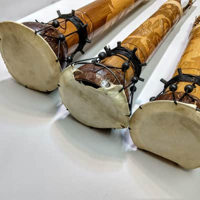 Boo Bam Boobam Bamboo Set of 3 South America Primitive Octobans image 3