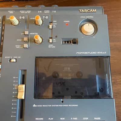 TASCAM Portastudio 414 MKII 4-Track Cassette Recorder 1990s - Blue image 4