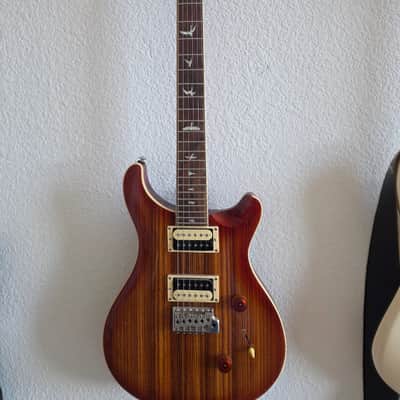 PRS SE Custom 24 Zebrawood Vintage Sunburst - Exotic Top image 1