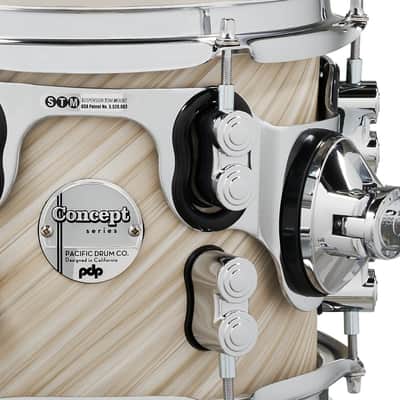 PDP Concept Maple 7-Piece Drum Kit Twisted Ivory with Chrome Hardware (PDCM2217TI) image 8