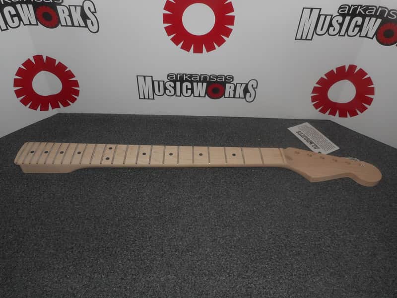 Allparts Fender Licensed Neck For Stratocaster, 22 Frets, Solid Maple - #SMO image 1