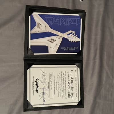 Epiphone Brendon Small Signature "Snow Falcon" Flying V - Snow Burst image 7
