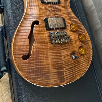 PRS Wood Library DGT Semi-Hollow David Grissom Signature Rosewood Neck! Flamed Maple 10-Top Smoked Black Hardware - Copperhead 418148 image 14