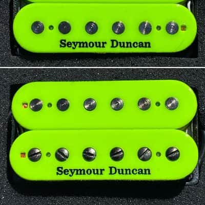 Seymour Duncan Nazgul Bridge & Sentient Neck 6 String Neon Green Humbucker Passive Guitar Pickup Set image 2