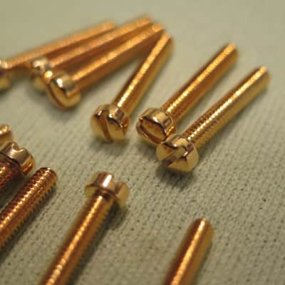 12 Gibson pole pieces screws for paf pickups es-355 Les Paul Custom L5 super 400 made in usa image 1