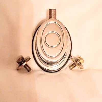 PACIFIC/PDP BASS DRUM LUG WITH GASKET AND MOUNTING SCREWS 90's - CHROME -FREE SHIP TO C-USA! image 2