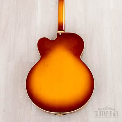 1993 Epiphone Emperor J Sunburst Archtop Electric Guitar Near-Mint w/ Case, Gibson & Duncan Humbuckers, Japan Terada image 3