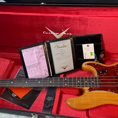NEW! Fender Artisan Koa Precision Bass NOS - Ebony Fingerboard Natural Koa Finish - Absolutely Beautiful - Flamed Maple Neck - Authorized Dealer - 9.65lbs - G06782 image 17