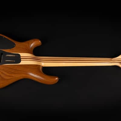 2014 Mayones Regius Pro 7 Claro Walnut | Custom 7-String Swamp Ash Body Neck Thru Birdseye Maple Fretboard DiMarzio Pickups Floyd Rose Tremolo Coil Split | CoA OHSC image 10