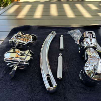 Ludwig LAC2983MT Atlas Arch Rail Mount Assembly with 2 Brackets 2010s - Chrome image 2