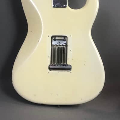 LEFTY! Vintage 1987 Fender ‘67 Strat Olympic White Blonde Custom Aged Nitro USA Swamp Ash Solid Body CTS Pots Blender Relic 6.9 Lb HSC image 11