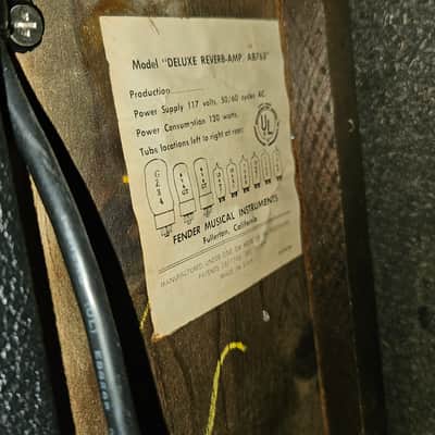 Fender Deluxe Reverb "Drip Edge" 2-Channel 22-Watt 1x12" Guitar Combo 1968 - 1969 - Silverface image 5