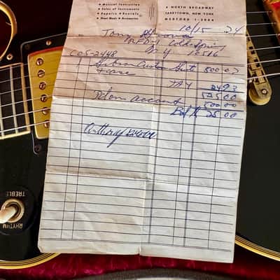 Gibson les paul black beauty Vintage 1972/73 w/ Original Receipt, Case & Paperwork image 24
