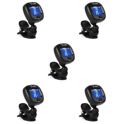 Fender FT-1 Pro Chromatic Clip-on Headstock Tuner 5-pack image 1